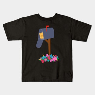 Mailbox and Flowers Kids T-Shirt